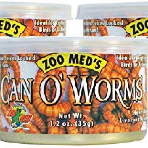 Zoo Med Laboratories Can O Worms, 1.2oz Cans 3 Pack