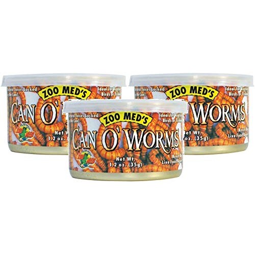 Zoo Med Laboratories Can O Worms, 1.2oz Cans 3 Pack