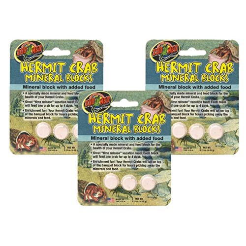 Zoo Med Laboratories SZMHC62 Zoo Hermit Crab Mineral Blocks 1 Pa...