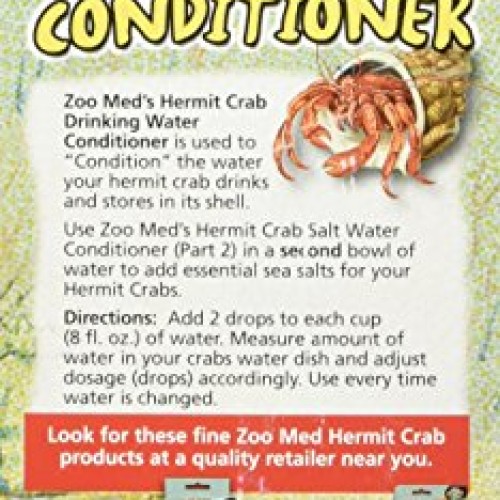 Zoo Med Laboratories SZMHC90 Hermit Crab Drinking Water Condition...