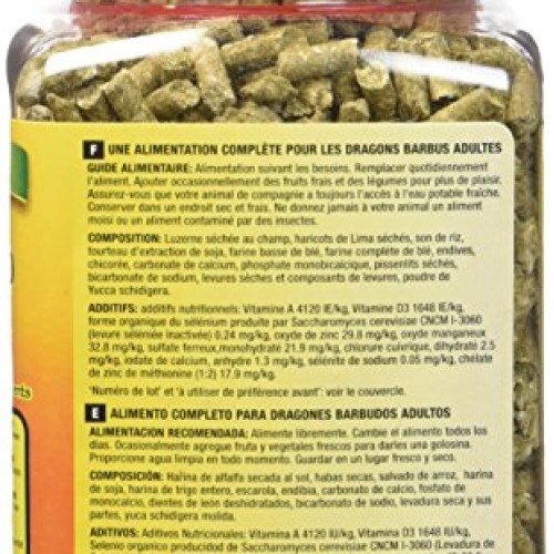 Zoo Med Laboratories SZMZM76 Beard Dragon Adult Soft-Moist Pellet...