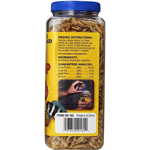 Zoo Med Large Sun-Dried Red Shrimp 5 oz - Pack of 3