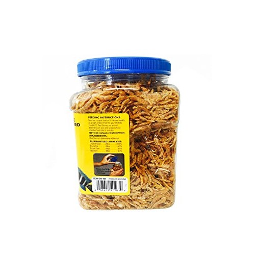 Zoo Med Large Sun-Dried Red Shrimp Aquatic Turtle Food, 10 oz.