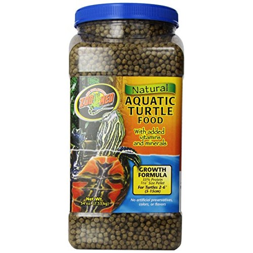 Zoo Med Natural Aquatic Turtle Food, Growth Formula, 54-Ounce