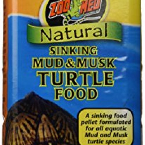 Zoo Med Natural Sinking Mud and Musk Turtle Food, 20 Ounce Container