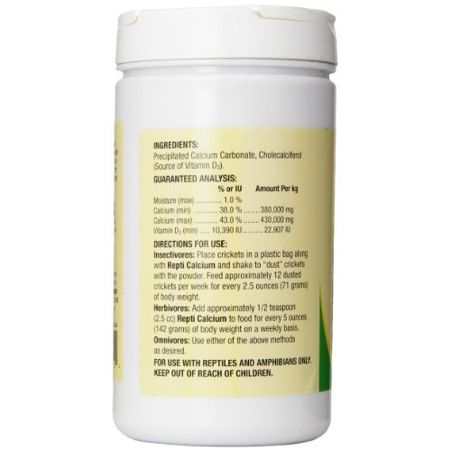 Zoo Med Reptile Calcium with Vitamin D3, 12-Ounce