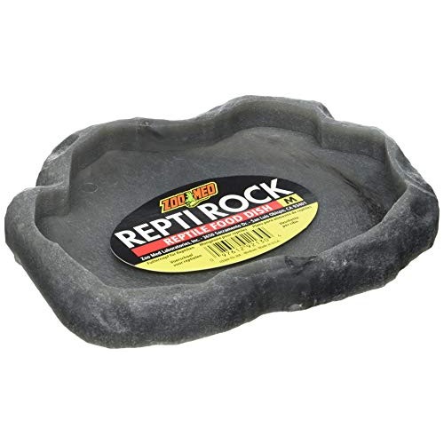 Zoo Med Reptile Rock Food Dish, Medium, 7.25l x 6w x 0.75h, Co...