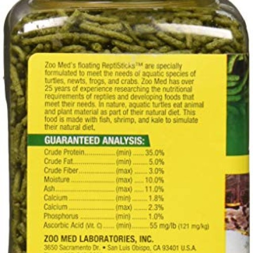 Zoo Med Reptisticks Turtle Food 5 Oz