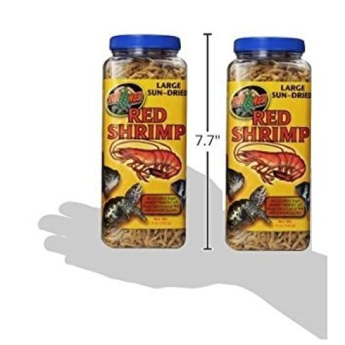 Zoo Med Sun Dried Large Red Shrimp 10oz