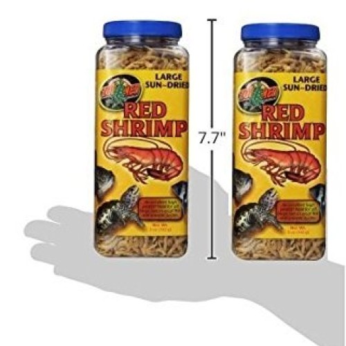 Zoo Med Sun Dried Large Red Shrimp 10oz