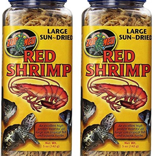 Zoo Med Sun Dried Large Red Shrimp 10oz