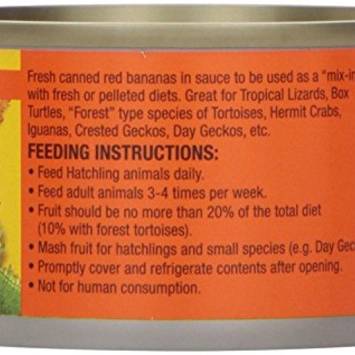 Zoo Med Tropical Fruit Mix-ins Red Banana Reptile Food, 3.4-Ounce...