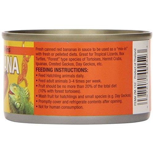 Zoo Med Tropical Fruit Mix-ins Red Banana Reptile Food, 3.4-Ounce...