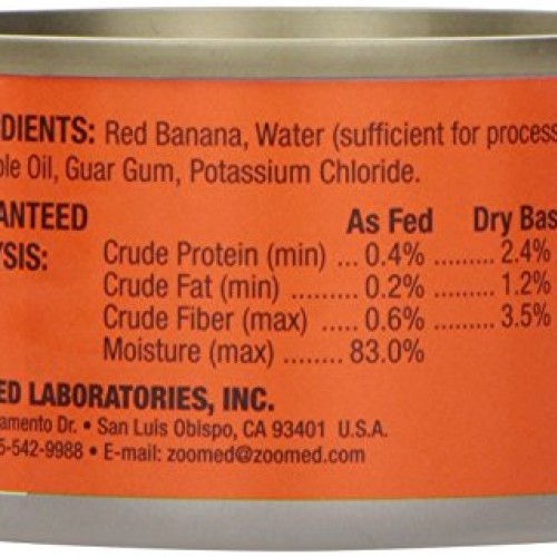 Zoo Med Tropical Fruit Mix-ins Red Banana Reptile Food, 3.4-Ounce...