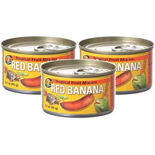 Zoo Med Tropical Fruit Mix-ins Red Banana Reptile Food, 3.4-Ounce...
