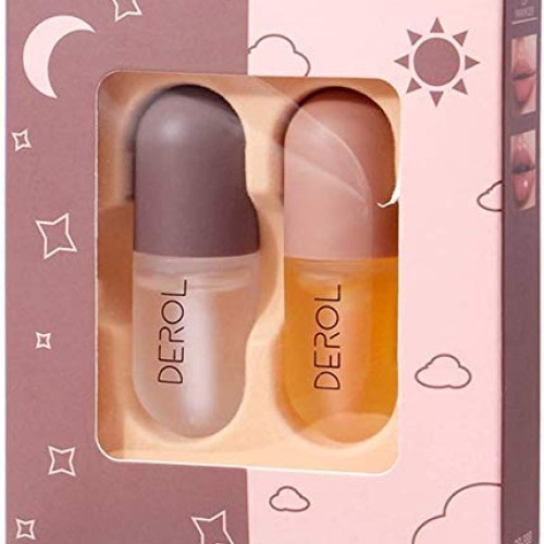 Lip Plumper Set - Natural Lip Plumper and Lip Care Serum, Lip Enh...