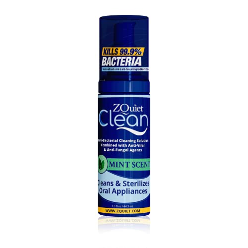 ZQUIET Clean, Foaming Oral Device Cleaner 1.5oz. Bottle – Antib...