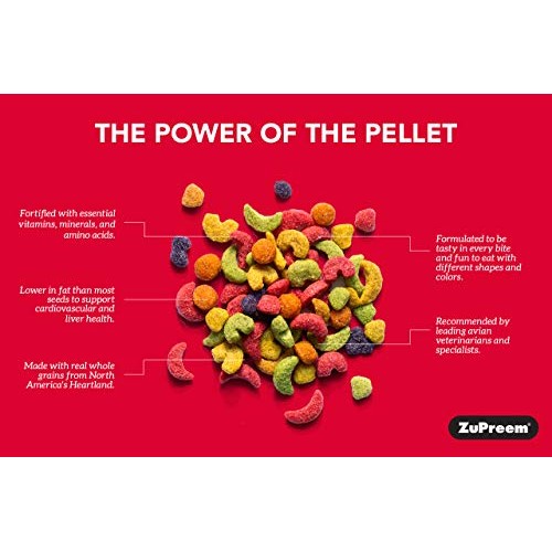 ZuPreem FruitBlend Flavor Pellets Bird Food for Medium Birds, 2 l...