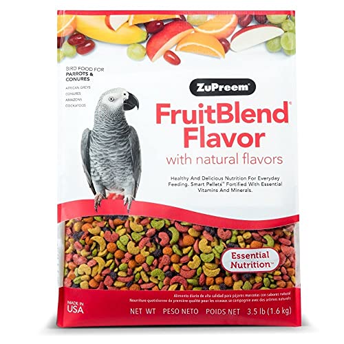 ZuPreem FruitBlend Flavor Pellets Bird Food for Parrots and Conur...