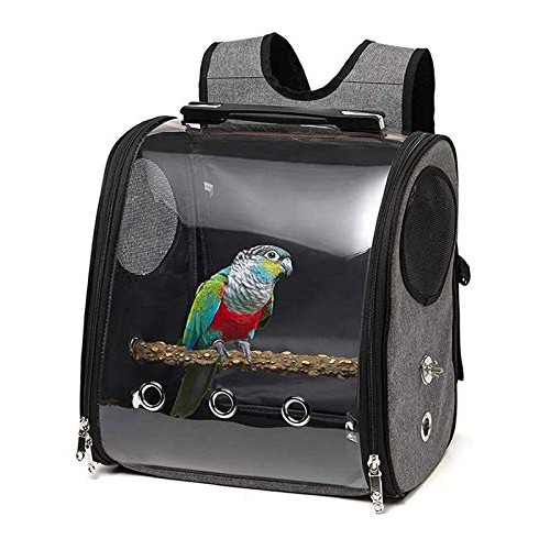Bird Carrier Clear Parrot Outing Backpack APET Transparent Acryli...
