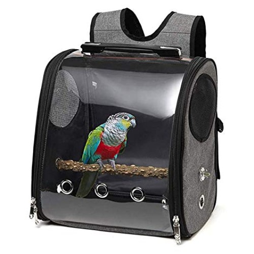 Bird Carrier Clear Parrot Outing Backpack APET Transparent Acryli...