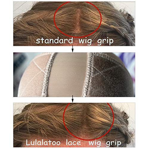 2PCS Grip Bands, Elastic Lace and Velvet Wig Head Hair Bands, Non...