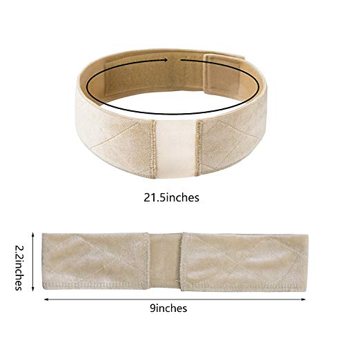 2PCS Grip Bands, Elastic Lace and Velvet Wig Head Hair Bands, Non...