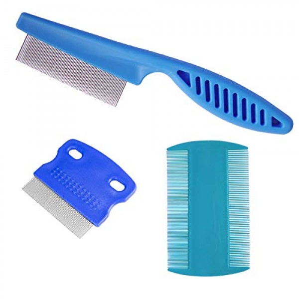 3 Pcs Pet Comb Tear Stain Remover Combs for Dogs, Dog Comb