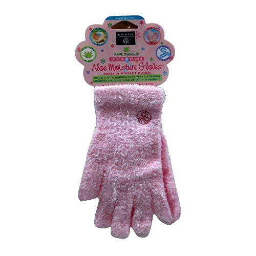 Aloe Moisture Ultra Plush Moisturizing Gloves Pink 1 Pair